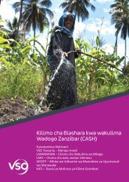 Kilimo cha Biashara kwa wakulima Wadogo Zanzibar (CASH) - VSO