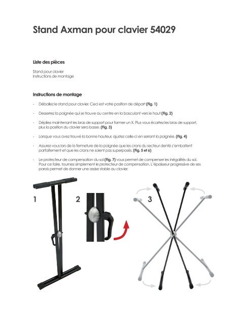 Stand Axman pour clavier 54029