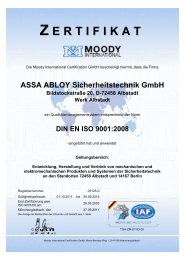 DIN EN ISO 9001:2008 - Assa Abloy
