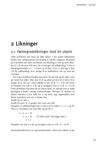 Likninger