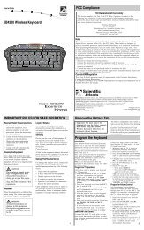 User Guide - KB4200 Wireless Keyboard - Scientific Atlanta