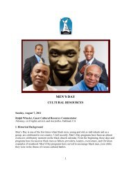 MEN'S DAY - The African American Lectionary