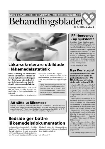 Behandlingsbladet nr 3/03 - NLLplus.se, Norrbottens LÃ¤ns Landsting