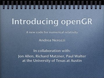 Introducing openGR, a new code for Numerical Relativity