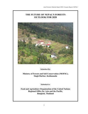 the future of nepal's forests outlook for 2020 - The REDD Desk