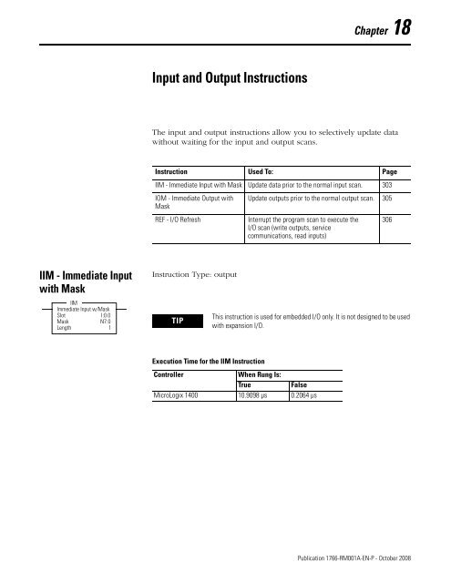 1766-RM001A-EN-P MicroLogix 1400 Programmable Controllers ...