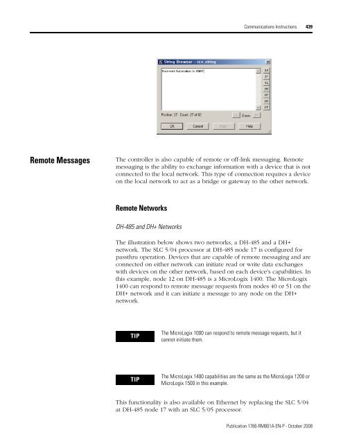 1766-RM001A-EN-P MicroLogix 1400 Programmable Controllers ...