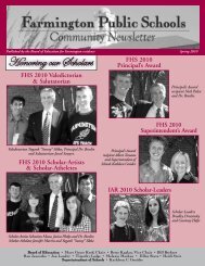 June Newsletter10 - Farmington Public Schools
