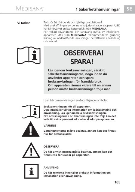 DE Ultraschall-InhalationsgerÃƒÂ¤t USC - Medisana