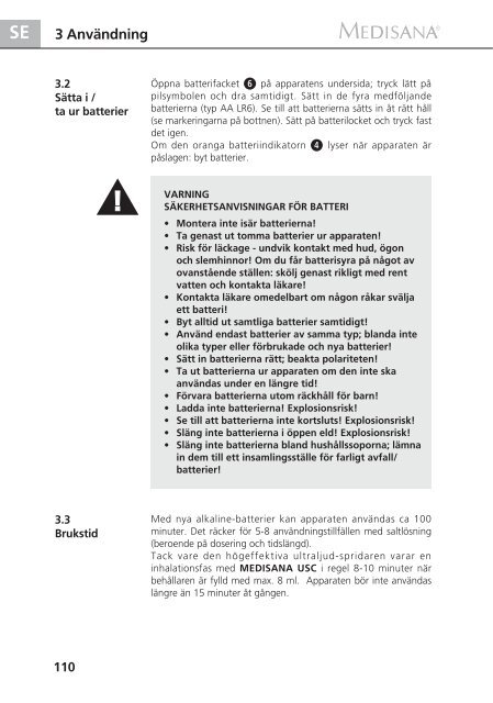 DE Ultraschall-InhalationsgerÃƒÂ¤t USC - Medisana