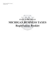 518, Michigan Business Taxes Registration Booklet - Intuit