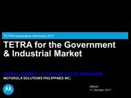TETRA for the Government & Industrial Market