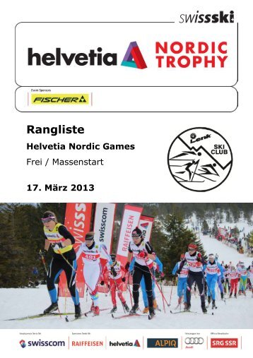 Rangliste - Swiss Ski KWO