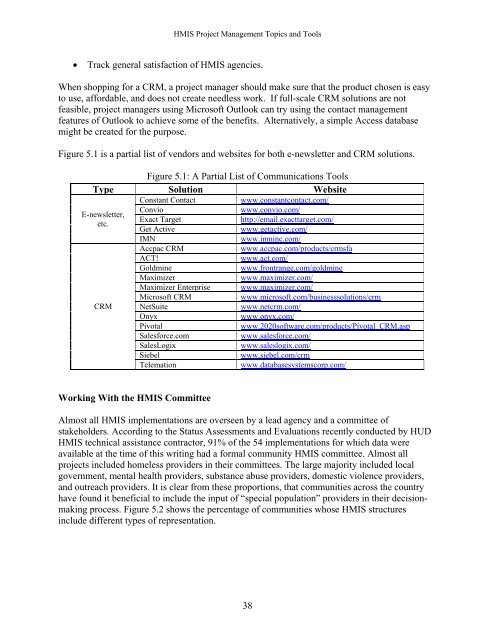 HMIS Project Management Topics and Tools - OneCPD