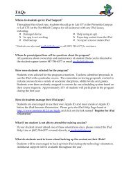 iPad FAQs - New Trier Township High School