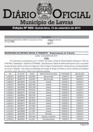 EdiÃ§Ã£o 669_12_09_2013 - Prefeitura Municipal de Lavras