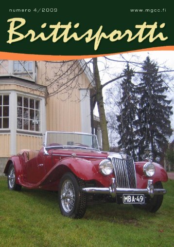 Brittisportti 4 09 - MG Car Club Finland Ry