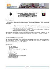 Infraestructura - Secretaria de EducaciÃ³n PÃºblica Baja California Sur