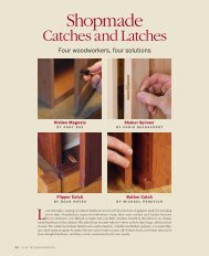 Shopmade Catches and Latches
