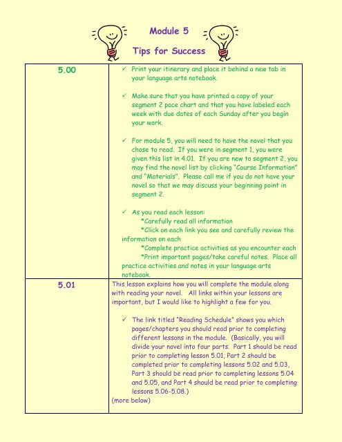 Module 5 Tips For Success The Educator Login Page Module 5 Tips For Success The Educator Login Page
