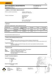 MIRKA SAFFETY DATA SHEET - KWH Mirka Ltd