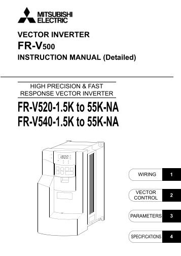 FR-V500-NA INSTRUCTION MANUAL (Detailed) - MRO Stop