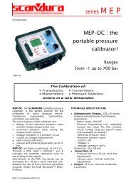 MEP-DC : the portable pressure calibrator! series M E P - Merkantile