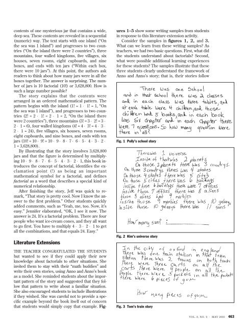 Using Literature to Teach Factorials