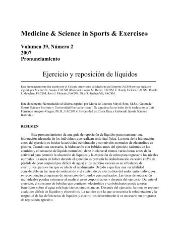 Medicine & Science in Sports & ExerciseÂ® - American College of ...