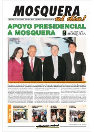 APOYO PRESIDENCIAL A MOSQUERA