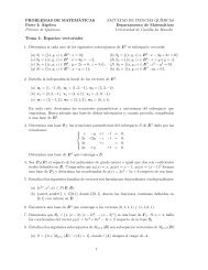 Tema 1: Espacios vectoriales - Departamento de MatemÃ¡ticas ...