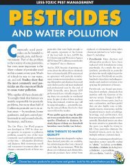 Pesticides and Water Pollution - Our Water Our World