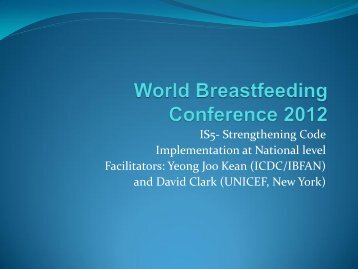 David Clark.pdf - World Breastfeeding Conference