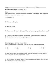 Practice for Chpt 4 Quiz Lesson 1-3 - Norwell Public Schools