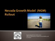 Nevada Growth Model Introduction