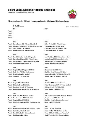 Herren - Billard-Landesverband Mittleres Rheinland e.V.