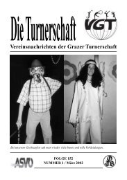 Vereinsnachrichten der Grazer Turnerschaft - Verein Grazer ...