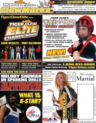 Martial Arts Life, Business & Tournament News Quarterly - Tiger Claw