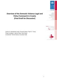 Overview of the Domestic Violence Legal and Policy ... - UNDP Croatia