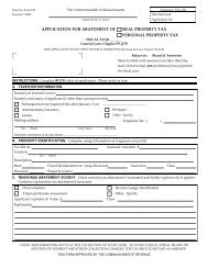 application for abatement of real property tax ... - City of Quincy