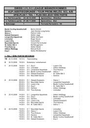 Spielplan zum downloaden - Curling Club Wetzikon