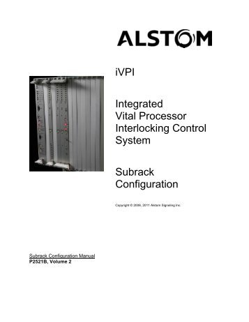 iVPI Subrack - Alstom