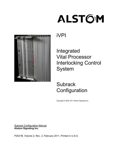 iVPI Subrack - Alstom