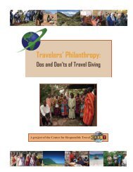 Travelers' Philanthropy: Dos and Don'ts of Travel Giving - Center for ...