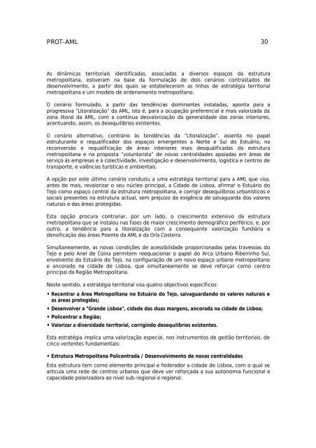 PROT-AML Plano Regional de Ordenamento do ... - CCDR-LVT