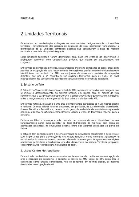 PROT-AML Plano Regional de Ordenamento do ... - CCDR-LVT