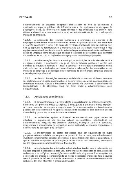 PROT-AML Plano Regional de Ordenamento do ... - CCDR-LVT