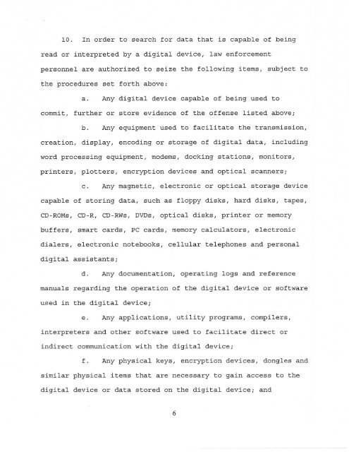 FBI affidavit - Wired