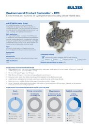 Sulzer EPD - AHLSTAR Process Pump
