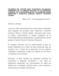 Palabras del Dr. RaÃºl Plascencia Villanueva - ComisiÃ³n Nacional ...